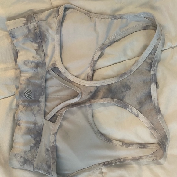 Forever 21 Tie dye Sports Bra Grey/White Size M - Picture 5 of 5